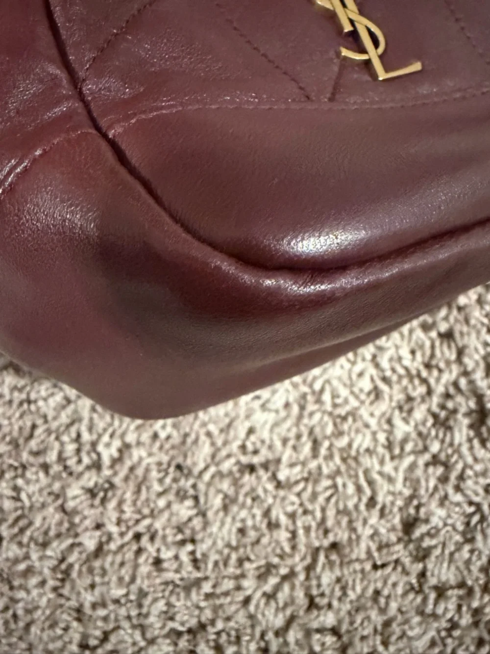 Saint Laurent  Burgundy Jamie Mini Bag - Picture 3 of 9